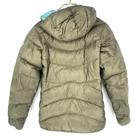 Mountain Hardwear Rubicon Rider Down Puffer Hooded Jacket Green Women’s Size XS - Picture 2 of 7